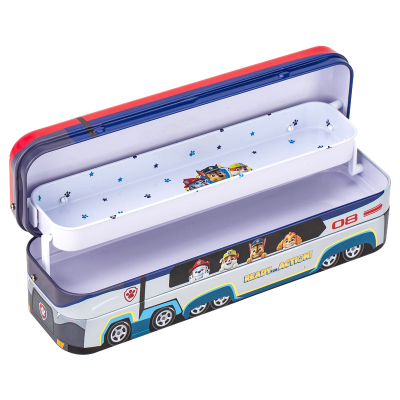 Deli Kids Pencil Case Paw Patrol Ready for Action Bus Design