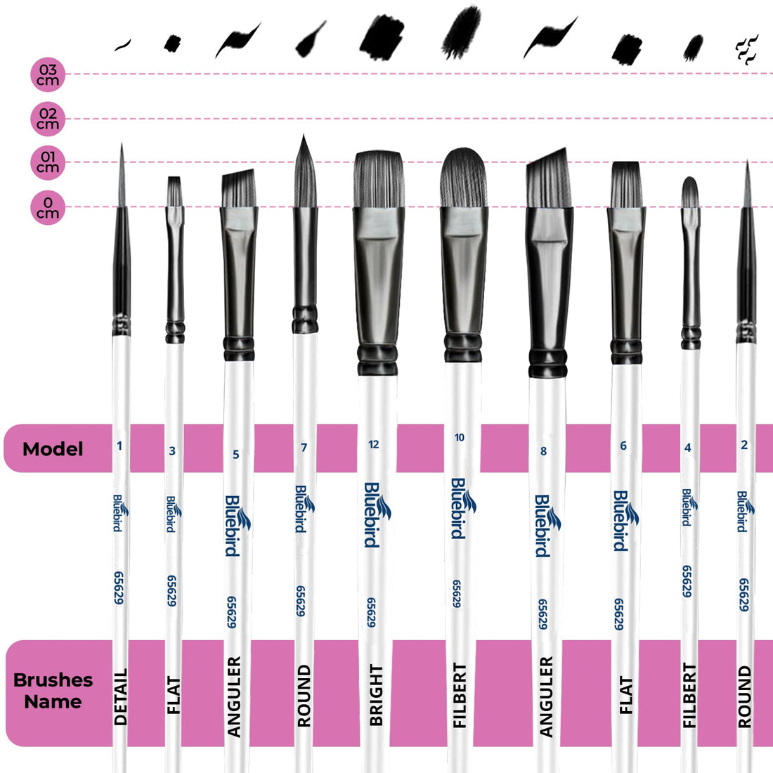 Classic Mix Art Brush Set of 10